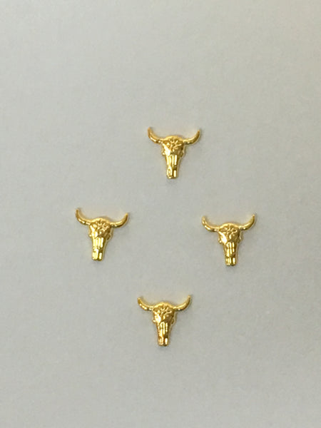 Steer Skull Nail Charms