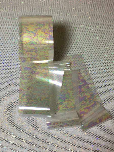 Iridescent Oil Spill Pattern Nail Foil