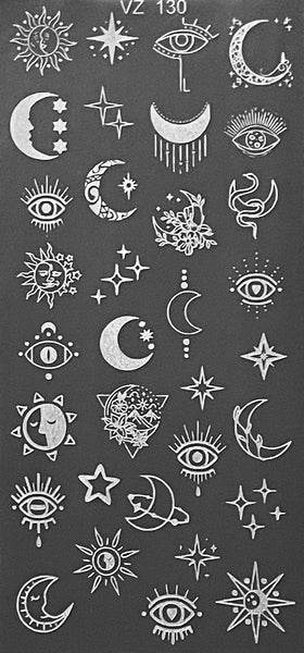 Moon, Sun, And Stars Stamping Plates