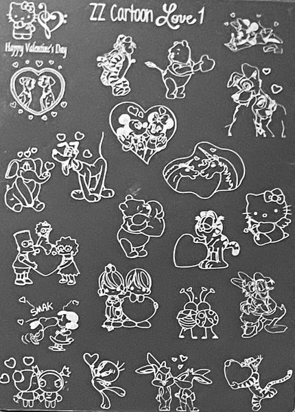 Famous Cartoon Love Stamping Plates