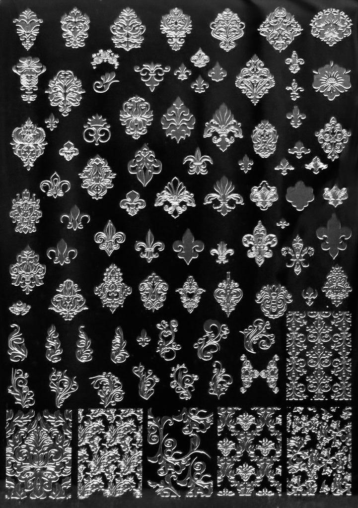 Fleur de Lis / Baroque XXL Stamping Plate