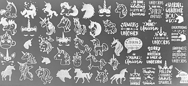 Unicorns Stamping Plates