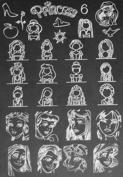 Princess Stamping Plates