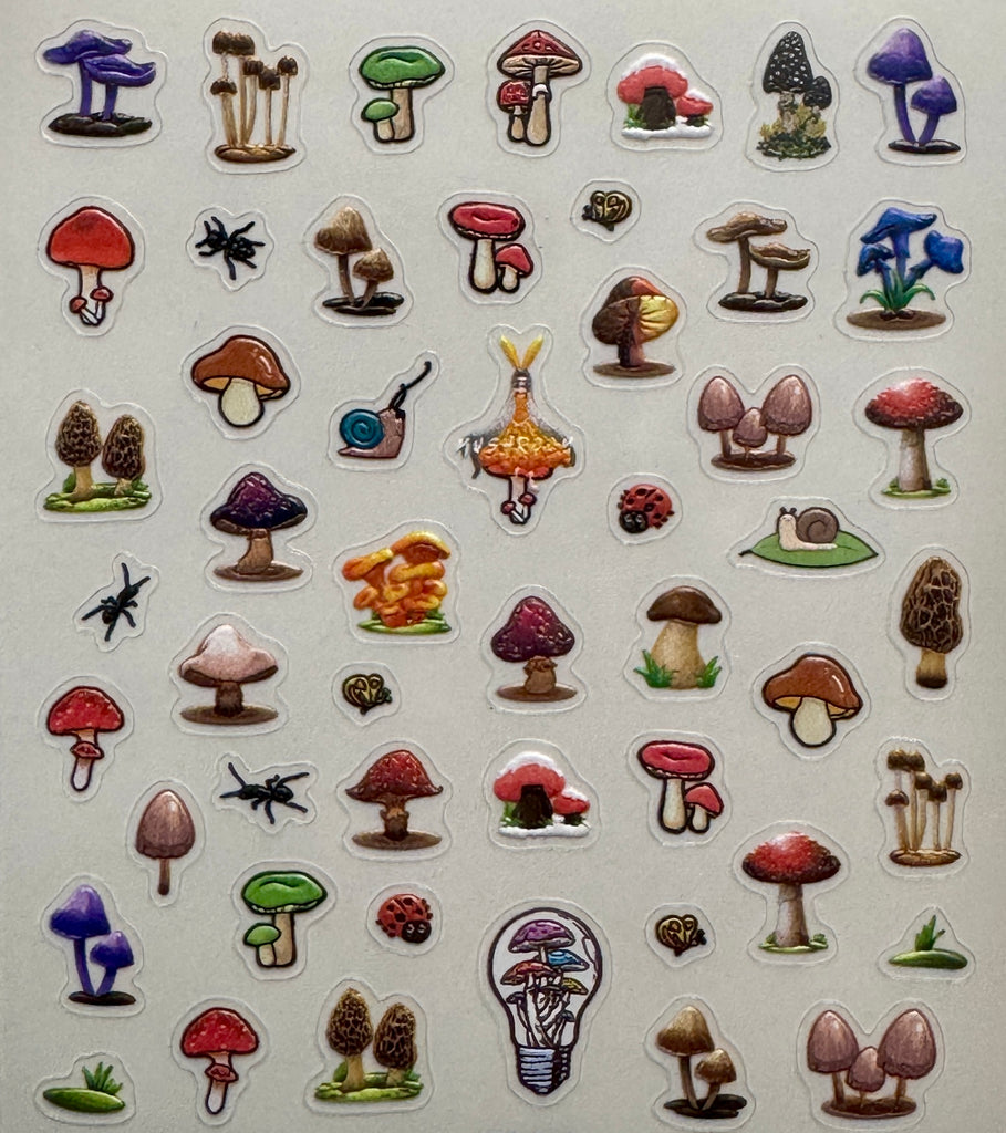 Mushrooms Nail Decals