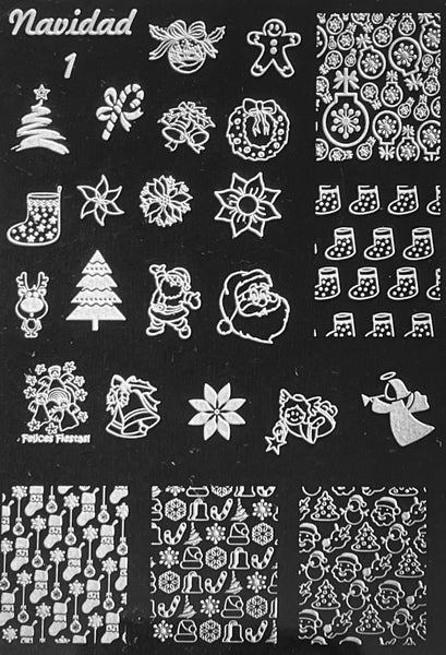 Navidad Christmas Stamping Plates