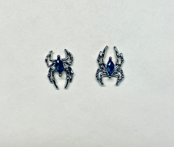 Gemmed Spider Nail Charms (2)