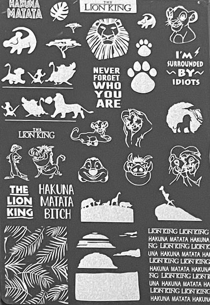 Hakuna Matata Stamping Plate