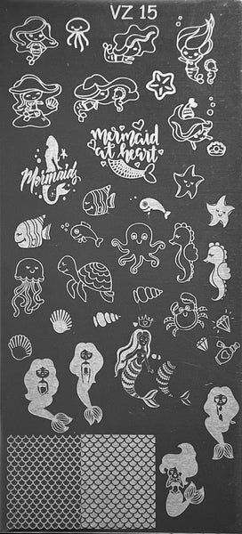 Mermaid Stamping Plates