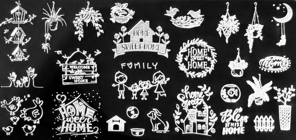 Home Sweet Home Stamping Plate