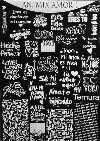 Amor Stamping Plates
