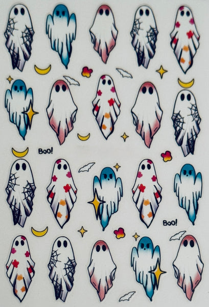 Colorful Halloween Nail Decals