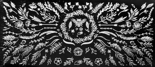 More Flowers and Leaves Stamping Plates