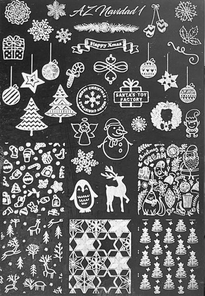 Navidad Christmas Stamping Plates