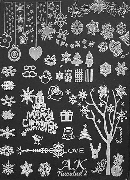 Navidad Christmas Stamping Plates