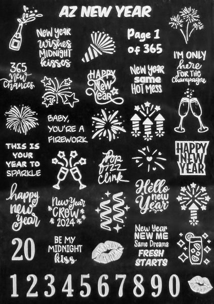 New Year Stamping Plates