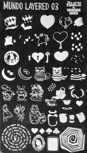 Wonderland Stamping Plate