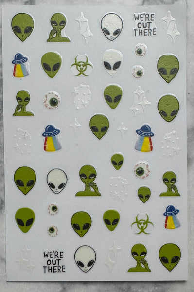 Aliens Nail Decals