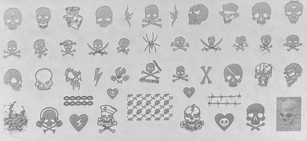 Skulls Stamping Plates