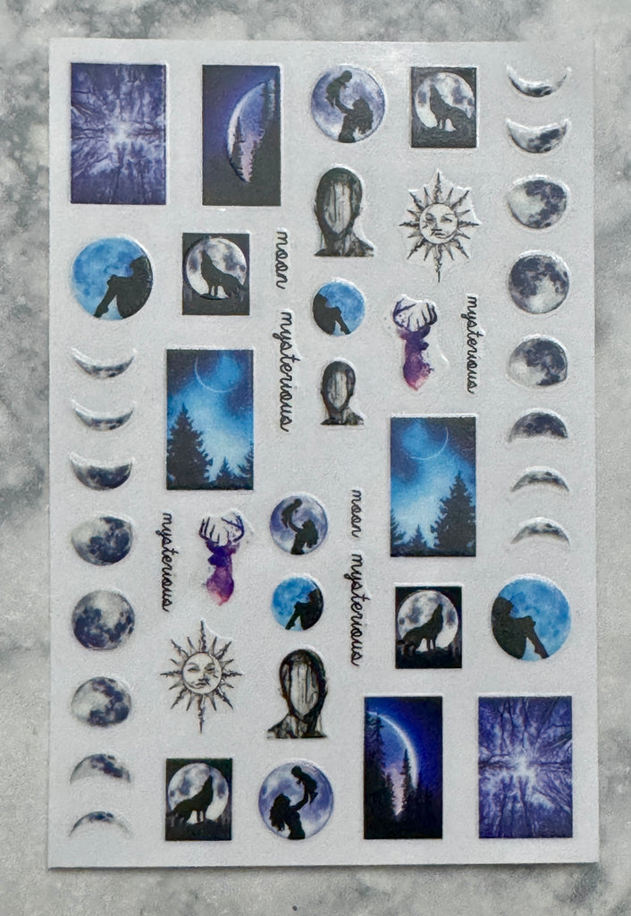 Moon Nail Decals