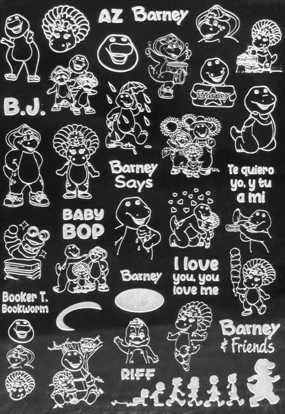 Purple Dinosaur Stamping Plate
