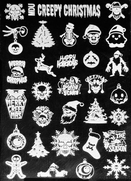 Creepy Christmas Stamping Plate