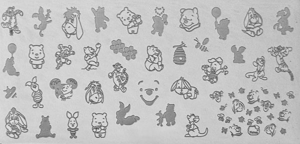 Hundred Acre Woods Friends Stamping Plates