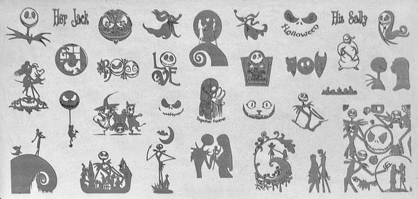 Jack and Sally Stamping Plates