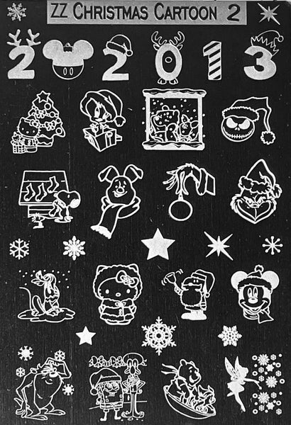 Famous Christmas Cartoon Stamping Plate