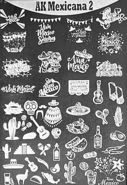 Viva Mexico Stamping Plates