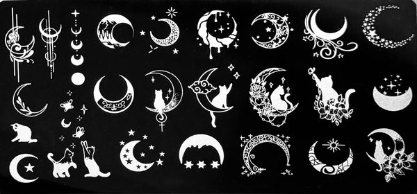 Moon, Sun, And Stars Stamping Plates