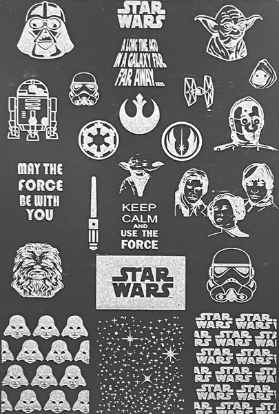 The Force and the Dark Side Stamping Plates