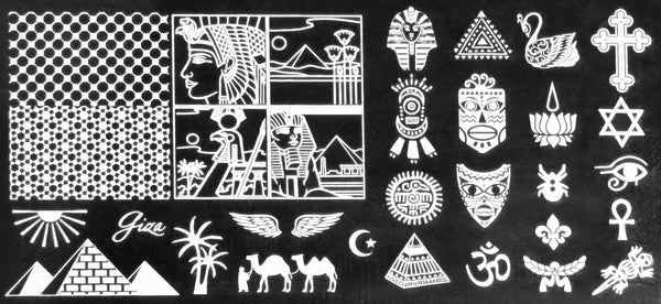Egypt stamping plates