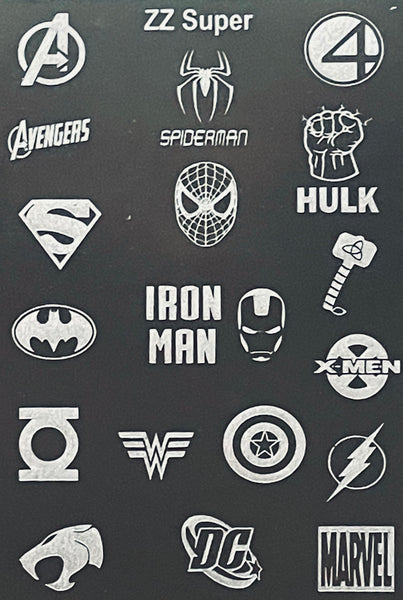 Super Heroes Stamping Plates