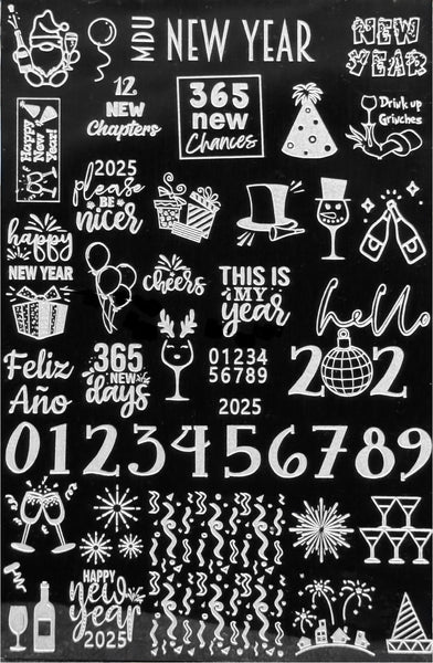 New Year Stamping Plates