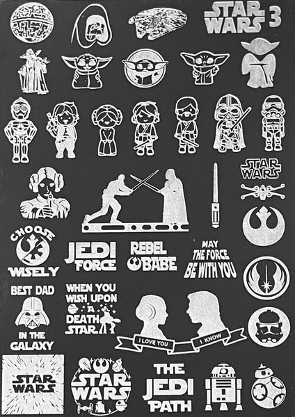 The Force and the Dark Side Stamping Plates