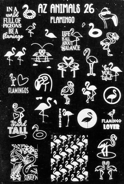 Flamingo Stamping Plates