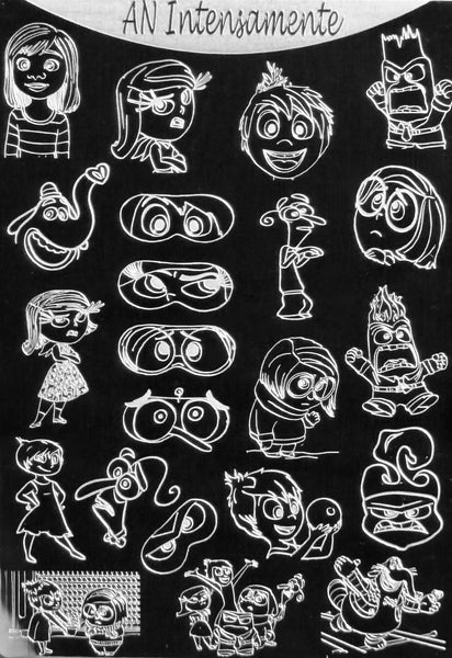 Riley and Her Emotions Stamping Plates