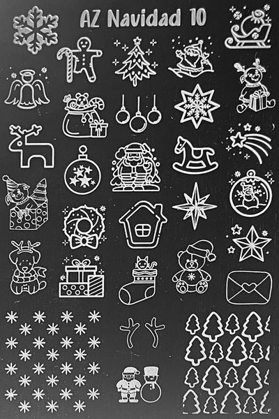 Navidad Christmas Stamping Plates