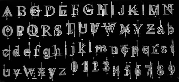 Letters & Numbers Stamping Plates