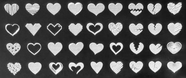 Hearts Stamping Plates