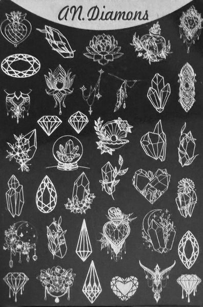 Crystals Stamping Plate