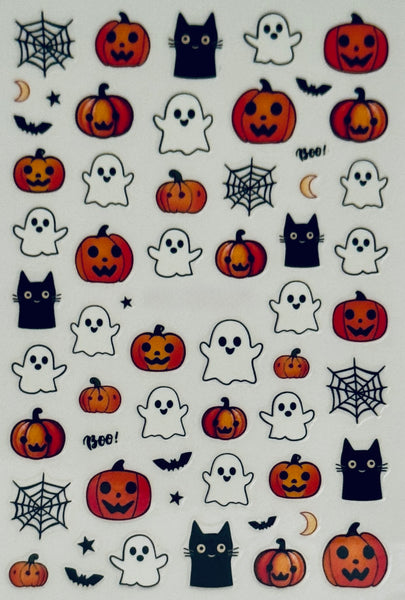 Colorful Halloween Nail Decals