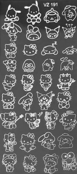 Hi Kitty and Friends Stamping Plates