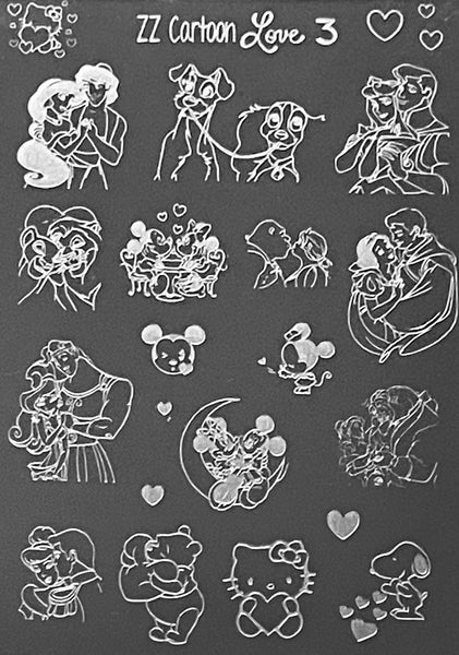 Cartoon Love Stamping Plates