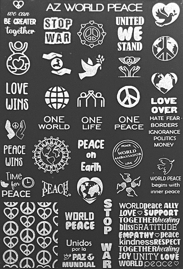 World Peace Stamping Plate