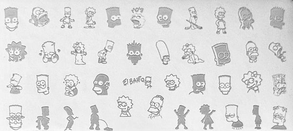 The Simpson Family Stamping Plates