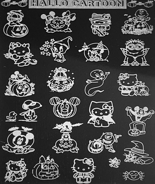 Famous Cartoon Halloween Stamping Plates