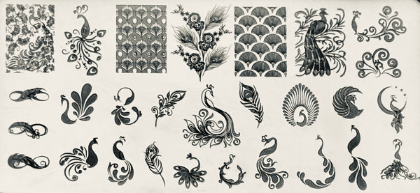 Peacock Stamping Plates