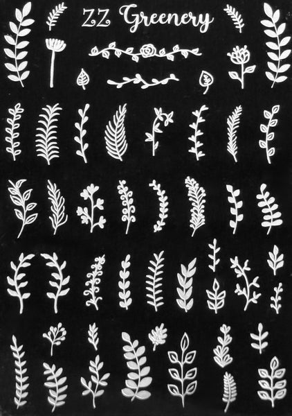 Flowers and Leaves Stamping Plates