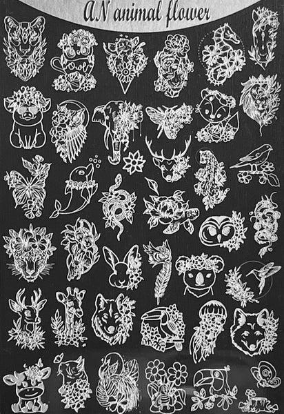 Animal Flowers Stamping Plate